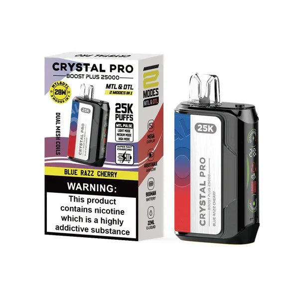 Why the Crystal Pro Boost Plus 25000 Disposable Vape is the Ultimate Choice for Vapers